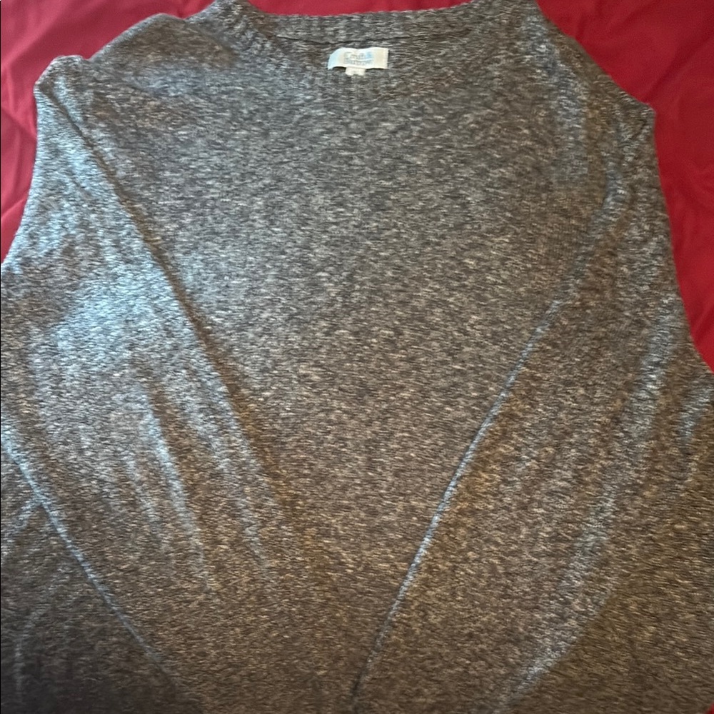 Croft & Barrow Charcoal Knit Sweater